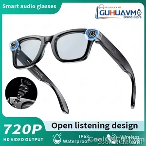 New CoolWiz Smart Glasses (4K Ultra HD) for learning and travel, featuring an 8MP AI camera that captures photos and records video, supports AI transmission and calls—ideal for outdoor sports and everyday use. - view 9