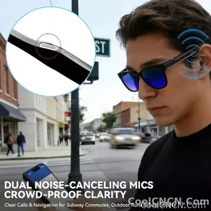 CoolWiz Smart Glasses with Audio, Electrochromic Lenses, Touch Controls, 4 New Speed Levels, 164+ Language Translations, Bluetooth Calling, Blackout Sunglasses, Music, ChatGPT — for outdoor sports and everyday use - view 6