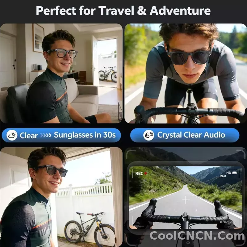 2026 New POV 800W Pixel 4K HD Trave Business Smart Glasses Men&Women 100+Language Translation 1080P Video Chatgpt Sunglasses IOS - detail