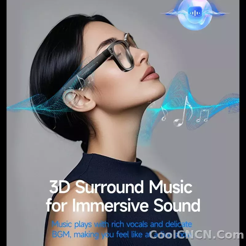 New Upgrade Smart Glasees With Camera Video Recording Languages Bluetooth Call Translation Voice Sunglasses - detail