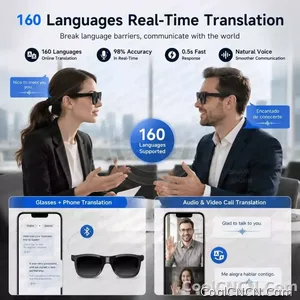 New Smart Audio Sunglasses 2026 Bluetooth Call AI Translation Touch Color Change Sliding Volume Control Dual Mic ENC Waterproof - view 4