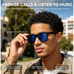 2026 New Electrochromic Lens Audio Smart Glasses Men 164+Language Translation AI ChatGPT BT Call Music Player Sunglasses Women - view 4