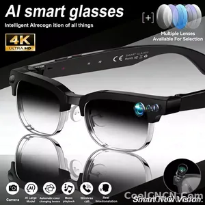 2026New AI Smart Glasses 800W Pixel Camera Various Language Translation Video Music BT Call Business 4K Color Change Glasses Men - view 1