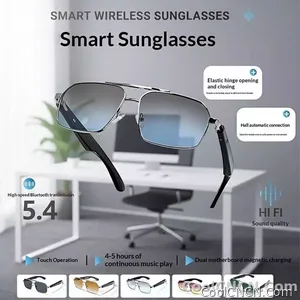 Smart Glasses Real Time Translation Wireless Bluetooth Touch Call Sports For Men Music Smart Glasses With Translator - view 4
