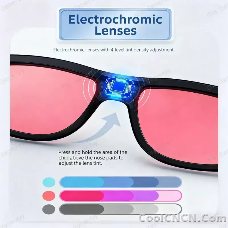 2026 Smart Audio Glasses Touch Control Color Changing Lens Dual Microphone Noise Reduction AI translation Bluetooth Sunglasses - detail