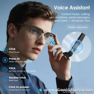 2026 New 800W Pixel Camera Smart AI Glasses Anti-shake Video Record ChatGP WIFI Translation Call Waterproof 32GB Sunglasses Men - view 5
