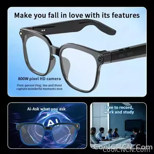 2026 Smart AI Glasses Men New 4K HD 800W pixel Camera 32GB Memory 120+ Translation ChatGPT Music Shoot Photos &Video Sunglasses - view 5