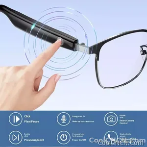 AI Glasses For Men languages Real Time Translation Wireless Bluetooth Touch Call Meeting Sports Music Smart Glasses - view 3