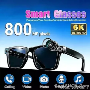 6K HD AI Camera Glasses 800MP Photochromic Multifunctional Smart Glasses Bluetooth Calling Photo Chat Music Translation 2026 - view 1