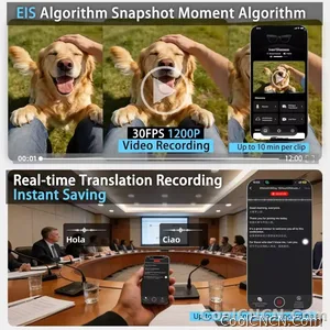 New Business Sports Smart Glasses Men 8MP Anti-shake Camera 100+Language Translation ChatGPT AI Assistant Video POV AI Sunglass - view 5