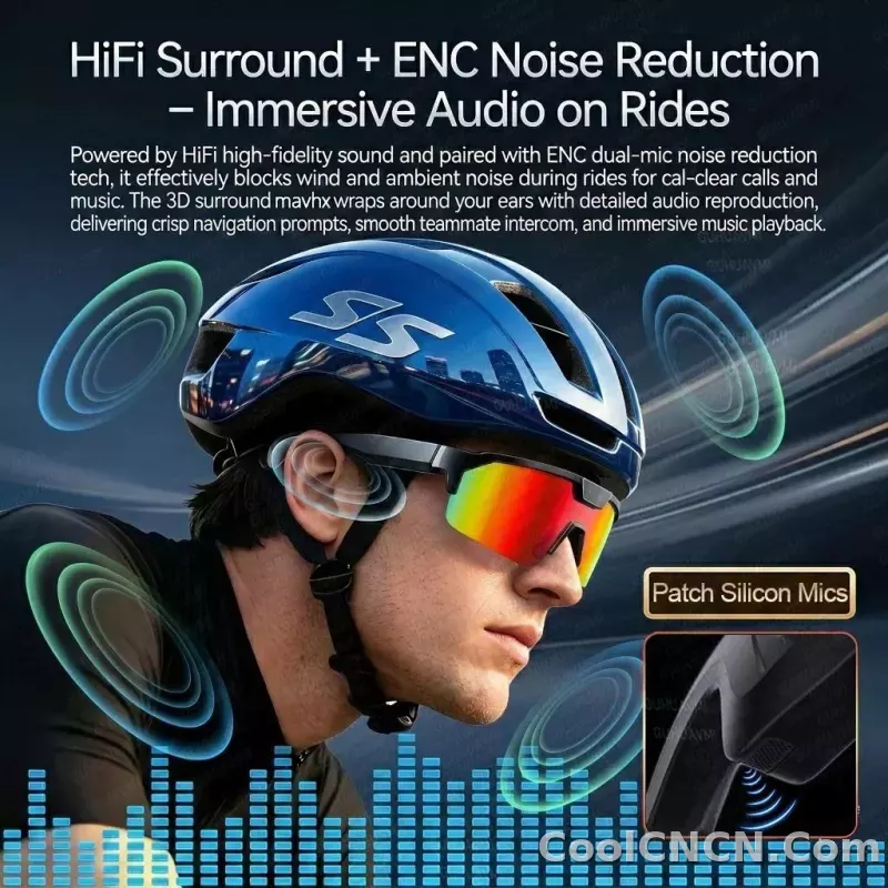 2026 New AI Smart Sports shooting&recording Glasses 800W Camera HD Anti-shake Bicycle Riding Shooting Artifact Windproof Goggles - detail