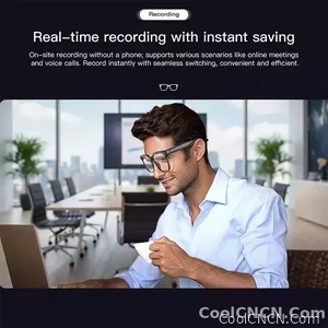 AI Smart Glasses Camera Sunglasses Wireless Bluetooth Touch Call Meeting For Men Real Time Translation Glasses With Camera Music - view 3