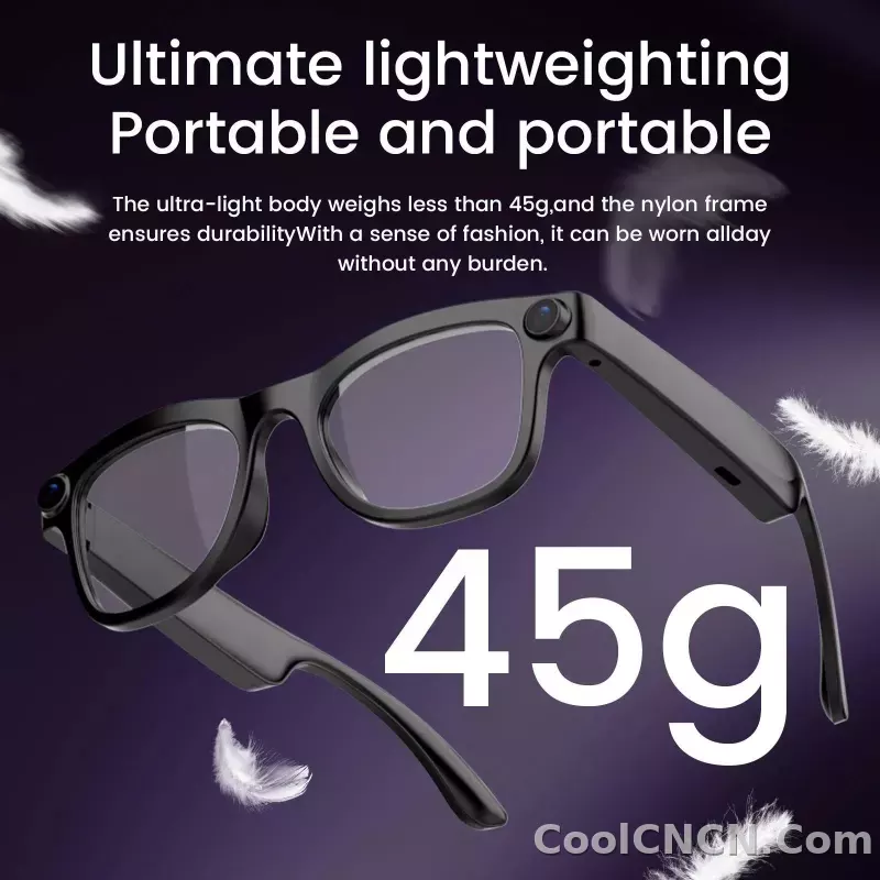 AI smart glasses with 200W pixels, equipped with a camera and video glasses - detail