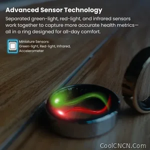 Premium Smart Ring ECG SpO2 - Titanium 7 Day Battery - view 4