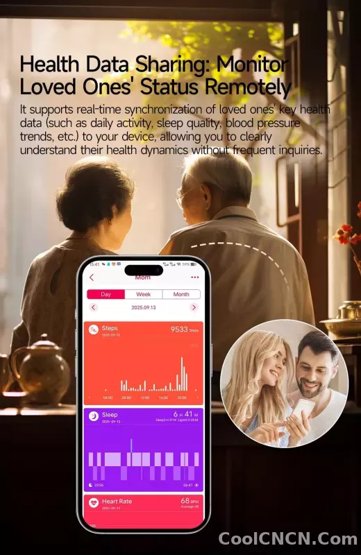 CoolWiz New Healthcare-Grade Smartwatch — Health Monitoring (Uric Acid, Lipids), ECG + PPG, Temperature, BMI, Bluetooth Calls, iOS Health smartwatch for outdoor sports and everyday use - detail