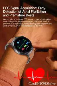 CoolWiz New Healthcare-Grade Smartwatch — Health Monitoring (Uric Acid, Lipids), ECG + PPG, Temperature, BMI, Bluetooth Calls, iOS Health smartwatch for outdoor sports and everyday use - view 17