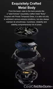 CoolWiz Smartwatch with built-in GPS, offline maps, 4GB memory, 3ATM water resistance, 500mAh battery, compass, call making, sports swimming band for outdoor activities and everyday use - view 17