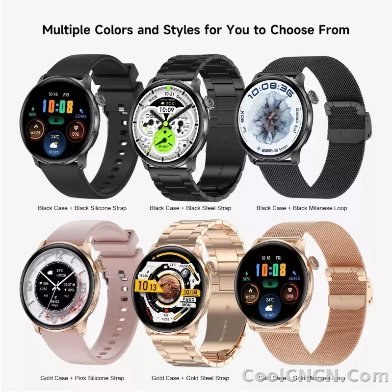 CoolWiz New Women’s Smart Watch, 1.43″ AMOLED HD Screen, GPS, Heart Rate Monitor, Bluetooth Calling, Waterproof, Outdoor Smart Watch for Women, Suitable for Sports, Outdoor Activities, and Daily Use - detail