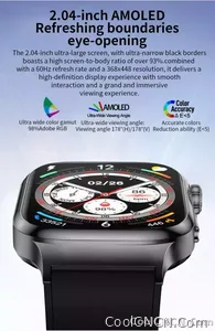 CoolWiz Health Blood Pressure ECG + PPG Monitor Smartwatch for Men — uric acid, blood fat, five organ monitoring, call capability, health tracker, compatible with iOS, suitable for outdoor sports and daily use - view 16