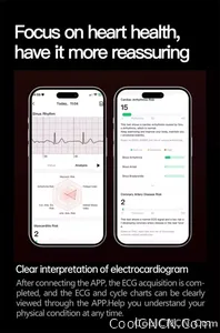 CoolWiz Smart Watch for Body Composition, Blood Pressure, NFC ECG + PPG, Body Temperature, Uric Acid, Lipids, Call Function; Waterproof Smart Watch for Men, suitable for outdoor sports and daily use - view 16