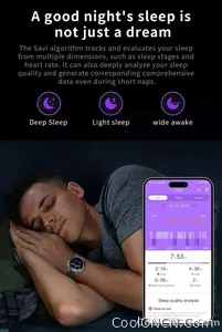 CoolWiz New Outdoor Military Smart Watch for Men with GPS, 3 ATM water resistance, AMOLED sports mode, 730 mAh battery, compass; fitness smartwatch for daily outdoor sports use - view 26