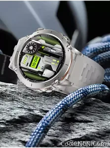 CoolWiz New Outdoor Military Smart Watch for Men with GPS, 3 ATM water resistance, AMOLED sports mode, 730 mAh battery, compass; fitness smartwatch for daily outdoor sports use - view 36