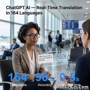CoolWiz Smart Glasses, 4 Levels Electrochromic — New Business Style for Men, 164+ Translation Languages via ChatGPT, Black Sunglasses, Waterproof, suitable for outdoor sports and everyday use - view 6