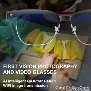 CoolWiz New AI Smart Glasses — 120+ Language Translations, 8MP Camera, 8K Resolution, Video & Music Playback, Business Calls, Color‑Changing Lenses, for Men, suitable for outdoor sports and everyday use - view 3