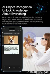 CoolWiz New AI Smart Glasses — 120+ Language Translations, 8MP Camera, 8K Resolution, Video & Music Playback, Business Calls, Color‑Changing Lenses, for Men, suitable for outdoor sports and everyday use - view 20