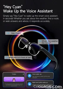CoolWiz New AI Smart Glasses — 120+ Language Translations, 8MP Camera, 8K Resolution, Video & Music Playback, Business Calls, Color‑Changing Lenses, for Men, suitable for outdoor sports and everyday use - view 23
