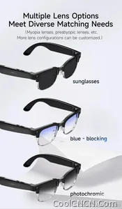 CoolWiz New AI Smart Glasses — 120+ Language Translations, 8MP Camera, 8K Resolution, Video & Music Playback, Business Calls, Color‑Changing Lenses, for Men, suitable for outdoor sports and everyday use - view 31