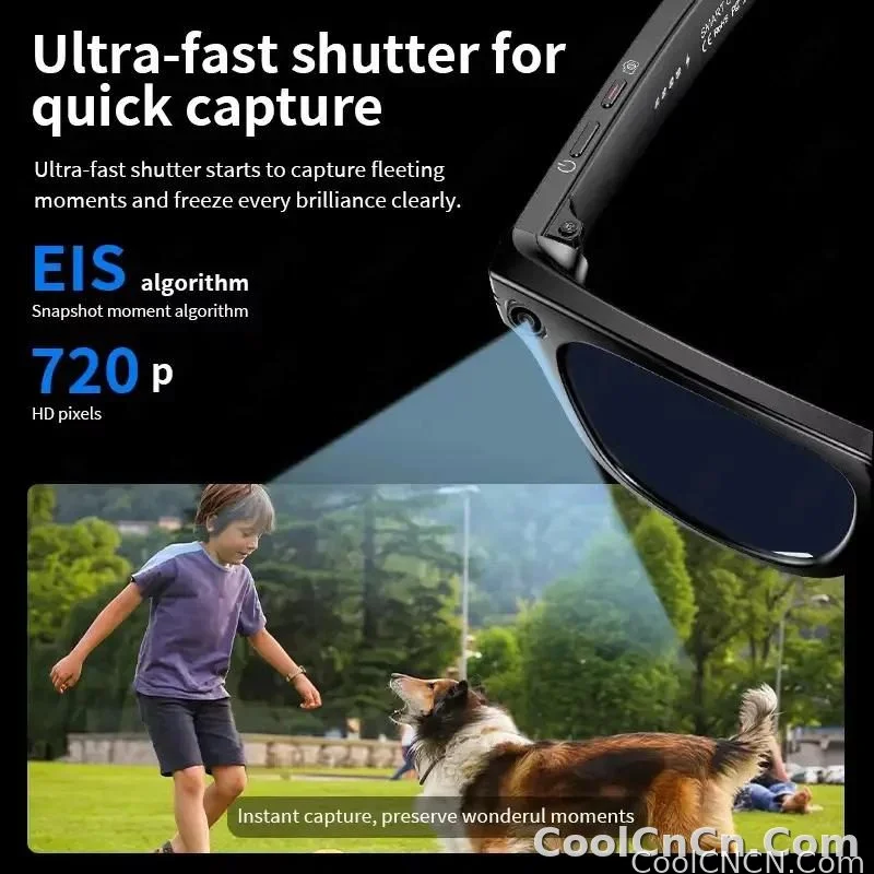CoolWiz Camera HD Pixel 800W New 32GB Smart Glasses for Women — Photo Capture & Video Recording, AI Translation, Waterproof AI Glasses for Men, suitable for outdoor sports and daily use - detail