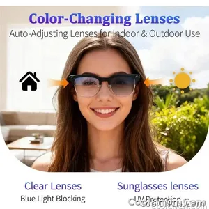 CoolWiz AI Smart Glasses 4K HD with Color Change, 8MP Camera, 1080p Video, AI Music Player, AI Calls, AI Sports Glasses for Men, for Outdoor Sports and Everyday Use - view 6