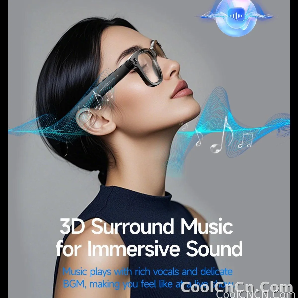 New Upgrade Smart Glasees With Camera Video Recording Languages Bluetooth Call Translation Voice Sunglasses - detail