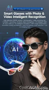 New Upgrade Smart Glasees With Camera Video Recording Languages Bluetooth Call Translation Voice Sunglasses - view 9