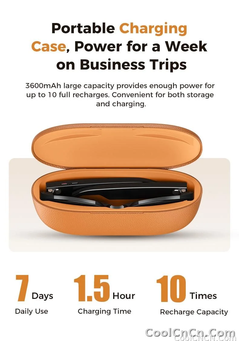 2026New 8MP 4K HD Camera AI Glasses Men 3600mAh Power Bank 32G Memory 160+ Translation Glasses Waterproof Smart Sunglasses Women - detail