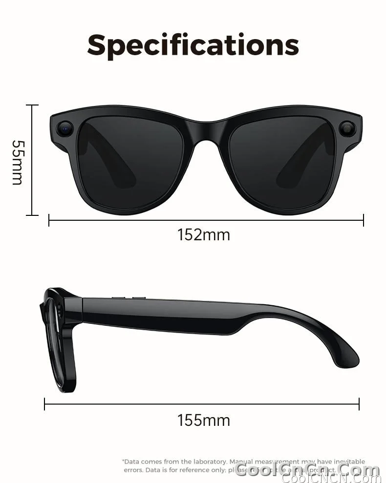 2026New 8MP 4K HD Camera AI Glasses Men 3600mAh Power Bank 32G Memory 160+ Translation Glasses Waterproof Smart Sunglasses Women - detail