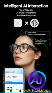 New 2026 Intelligent AI glasses shoot glasses take pictures and read pictures and record real-time translation of call music - view 16