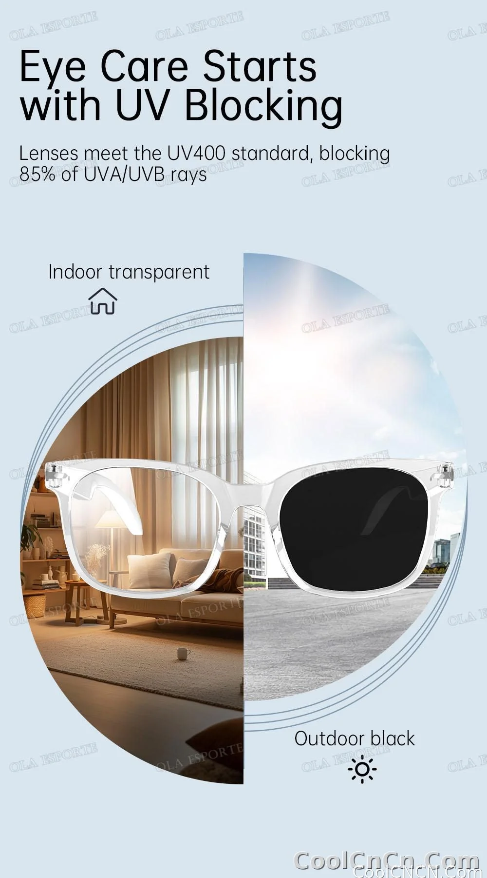 2026 New AI Smart Glasses Sunscreen Sunglasses Bluetooth Calling Music Player Camera Control UV Protection Glasses For Men Women - detail