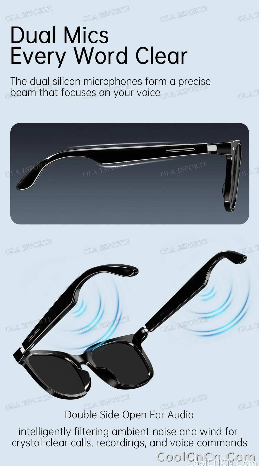 2026 New AI Smart Glasses Sunscreen Sunglasses Bluetooth Calling Music Player Camera Control UV Protection Glasses For Men Women - detail