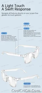 2026 New AI Smart Glasses Sunscreen Sunglasses Bluetooth Calling Music Player Camera Control UV Protection Glasses For Men Women - view 20