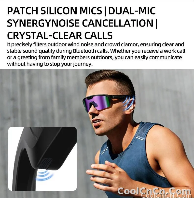 2026 New AI Smart Sports Glasses with 1200P Camera 4k Anti-Shake AI Voice Translator Bluetooth Call Dual Mic Audio Sunglasses - detail