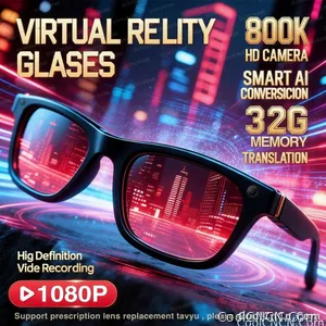 2026 New Smart AI Glasses 1080P HD Video Record Camera ChatGPT Bluetooth Call 32GB ROM Language Translation Music Sunglasses Men - view 1