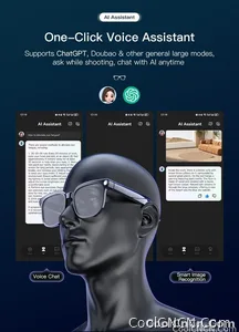 2026 New Smart AI Glasses 1080P HD Video Record Camera ChatGPT Bluetooth Call 32GB ROM Language Translation Music Sunglasses Men - view 13