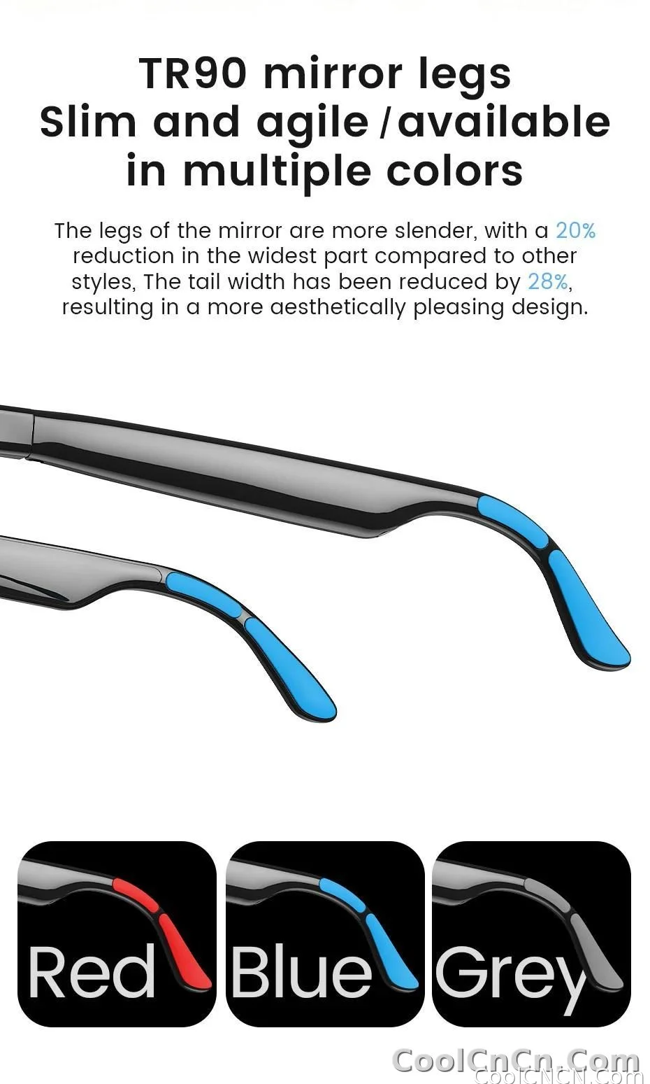 New Smart Audio Sunglasses 2026 Bluetooth Call AI Translation Touch Color Change Sliding Volume Control Dual Mic ENC Waterproof - detail