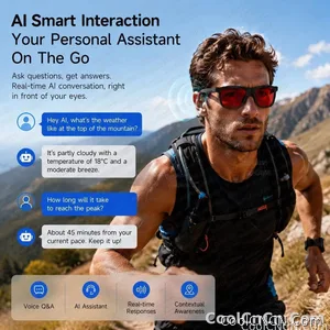 New Smart Audio Sunglasses 2026 Bluetooth Call AI Translation Touch Color Change Sliding Volume Control Dual Mic ENC Waterproof - view 5
