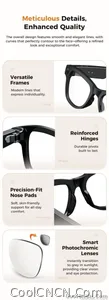 New 2026 AI Smart Glasses 1080P Camera Video Recorder Open Ear Bluetooth Audio Voice Control WiFi Sync Sports Glasses Men Use HD - view 27
