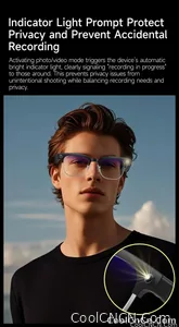 2026New AI Smart Glasses 800W Pixel Camera Various Language Translation Video Music BT Call Business 4K Color Change Glasses Men - view 12
