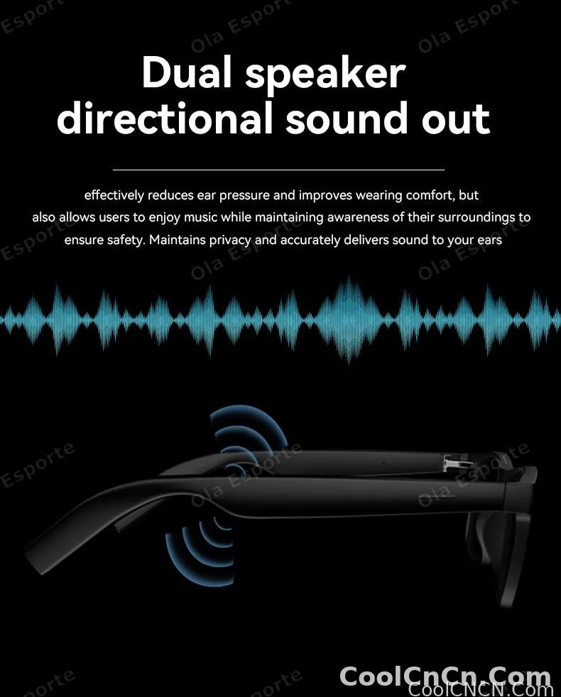 2026 Smart Glasses AI Voice Intelligent Bluetooth Call Music Playback Glasses Touch Headset UV Protection Sunglasses Man Women - detail