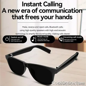 2026 Smart Glasses AI Voice Intelligent Bluetooth Call Music Playback Glasses Touch Headset UV Protection Sunglasses Man Women - view 3